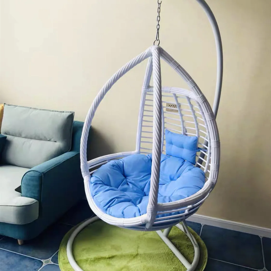 Spider Plant Hanging - Sedia sospesa in rattan, sedia a