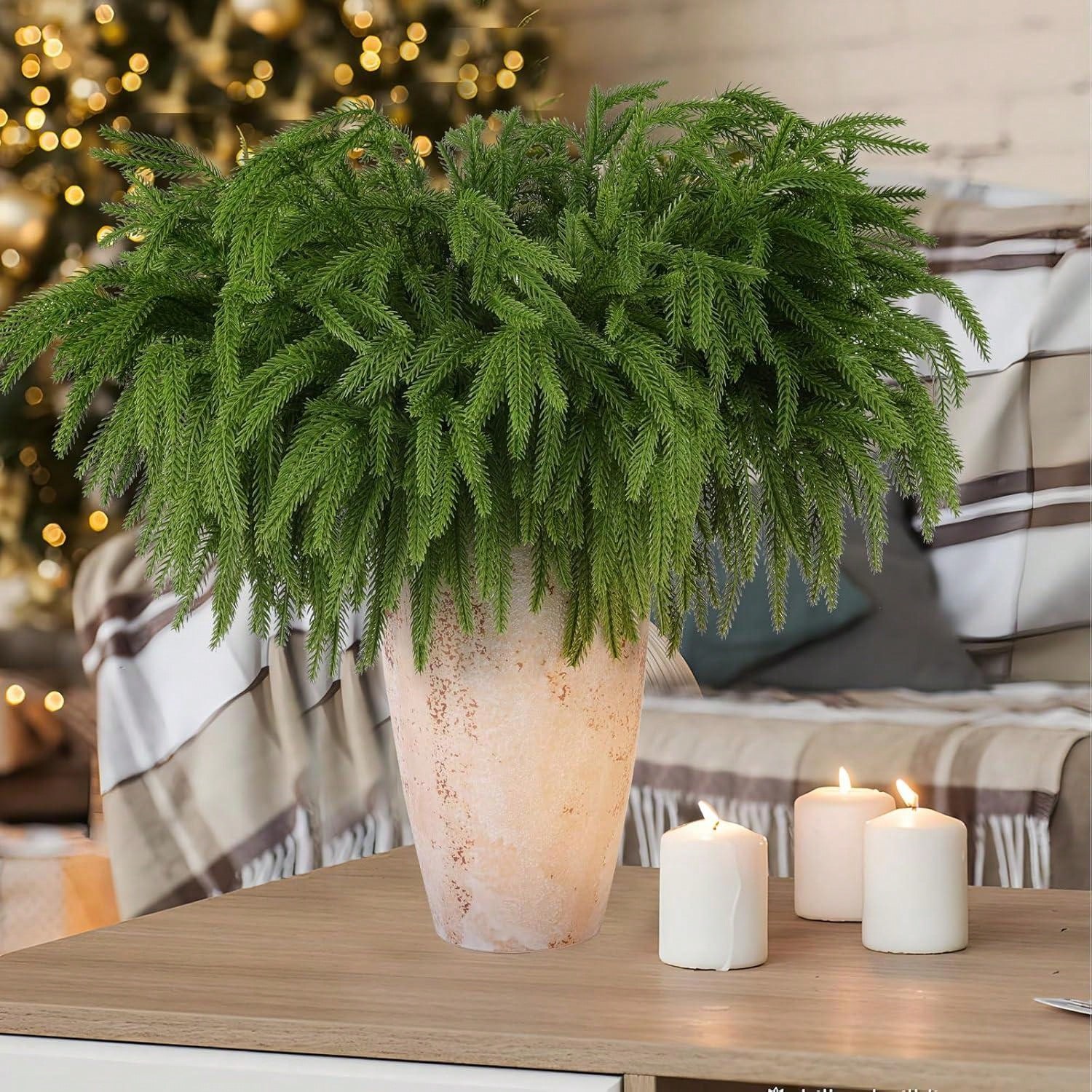 Dracaena Marginata - Natale Norfolk Rami Realistici Pino Norfolk