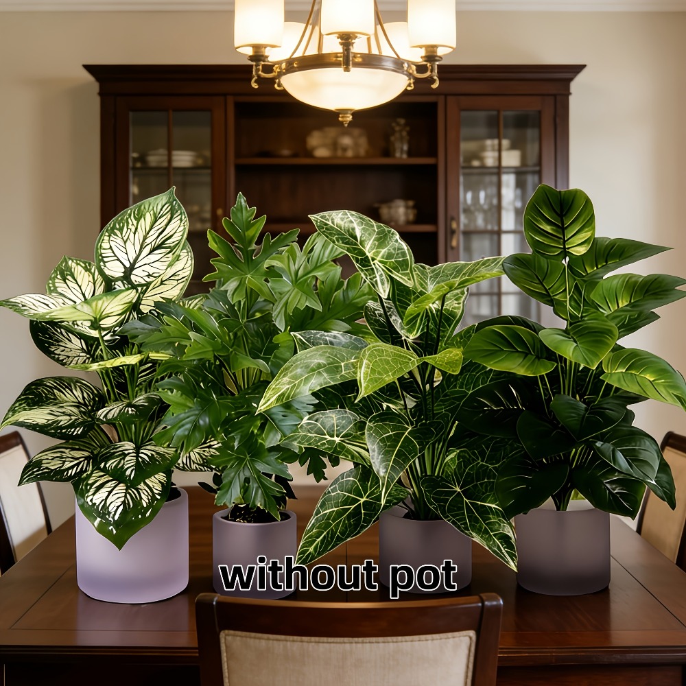Set di 4 Piante Artificiali co - Monstera Adansonii recensione e prezzo