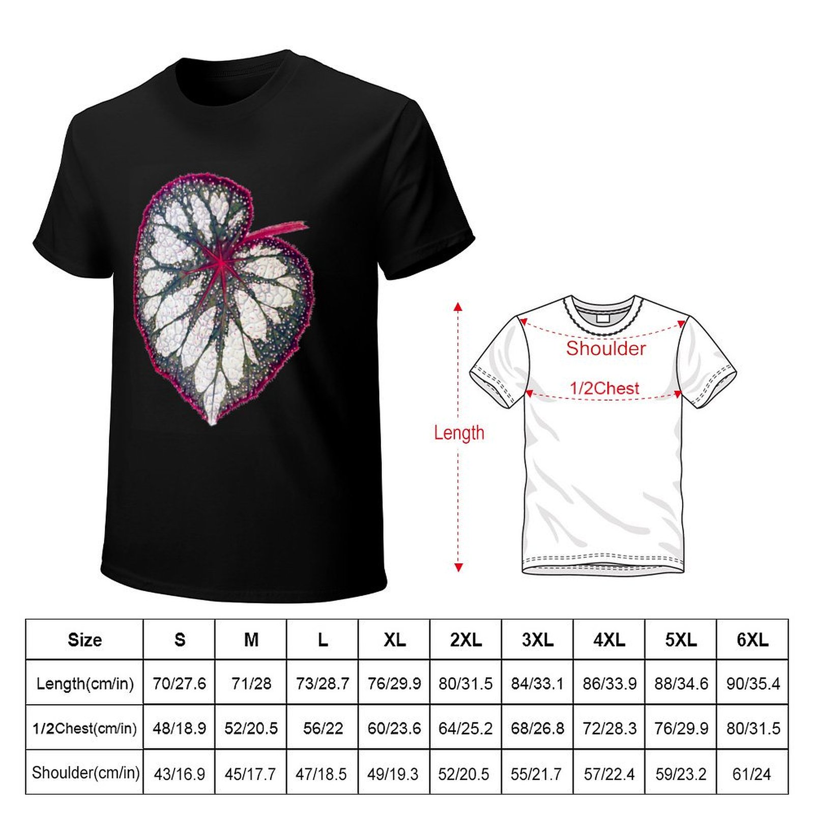 T-shirt Begonia rex T-shirt ca - Begonia Rex recensione e prezzo